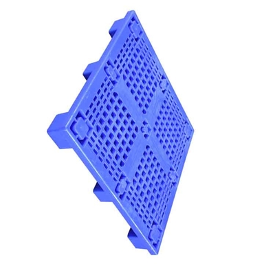 Vlakke Plastic Pallet 1000 X 1000 X 140 Blauwe HDPE 0.6T van de voedselfabriek Lading