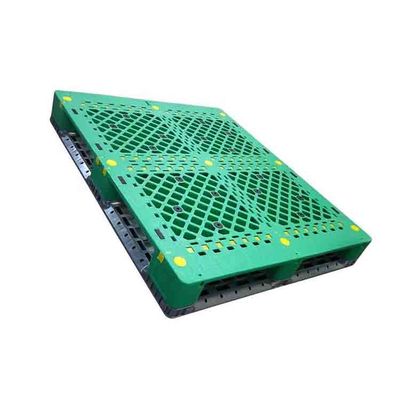 Groene Enige Onder ogen gezien Industriële Kunststof Pallets48x40 Dynamische Lading 1500Kg