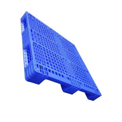 Blauwe Aangepaste Statische HDPE van de Ladings Vlakke Kunststof Pallet 1200x1200