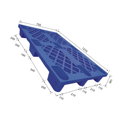 1270x750 stapelbare Plastic Statische Pallet HDPE Gerecycleerde 1500Kg
