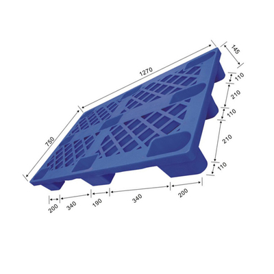 1270x750 Onverwachte het Slot1500kg Statische HDPE van de pakhuis Plastic Pallet