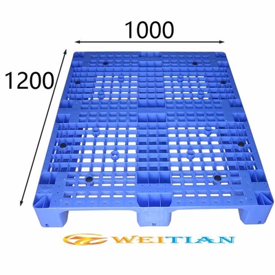 Ergonomie Stapelbare Plastic Pallets Statische Lading 1200 X 1000 5500 Kg voor Forklifts