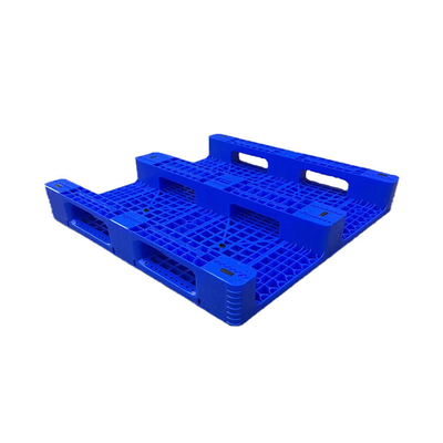 Blauwe Antisliphdpe Plastic Pallets 1100 X 1100 X 155 voor Voedselfabriek/Haven