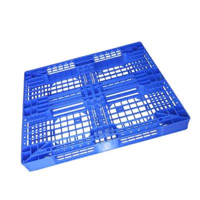 Corrosiebestendig HDPE van de Netoppervlakte Kunststof Palletsblauw 1200*1000mm
