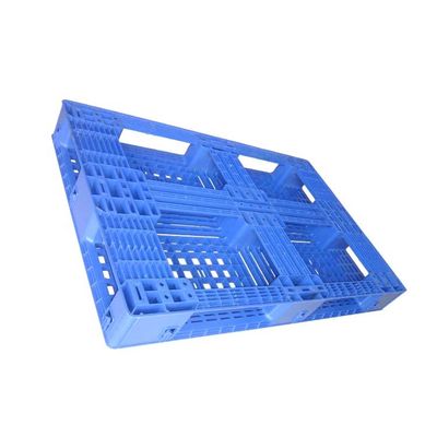 De blauwe Duurzame Drie Agenten van Polyethyleen Europese Kunststof Pallets 1200 X 800