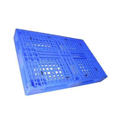 De blauwe Duurzame Drie Agenten van Polyethyleen Europese Kunststof Pallets 1200 X 800