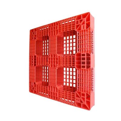 1100 X 1100 Industriële Kunststof Pallets Rode HDPE