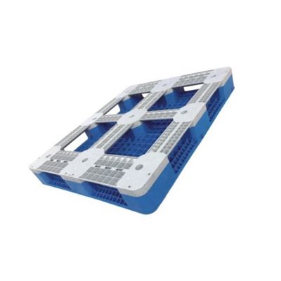 HDPE Industriële Kunststof Pallet Blauwe 120*100cm Geluchte Bovenkant