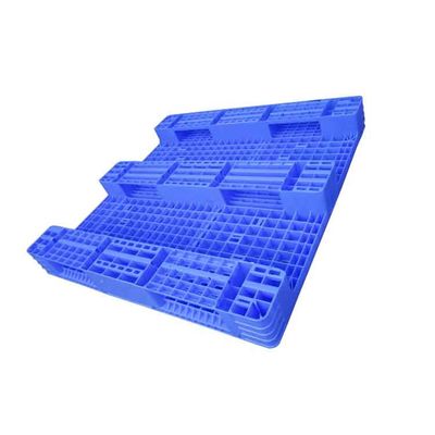 Blauwe Aangepaste Statische HDPE van de Ladings Vlakke Kunststof Pallet 1200x1200