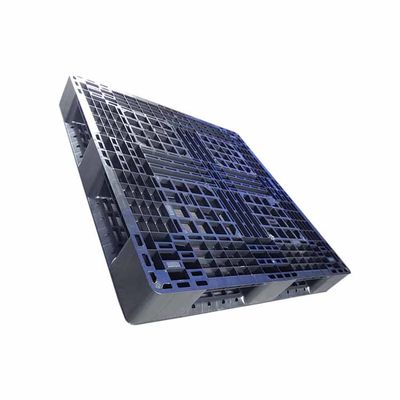 Hygiënische Zwarte PE Kunststof Pallets 1100 x 1100 van Rackable Gesloten Lijnsysteem