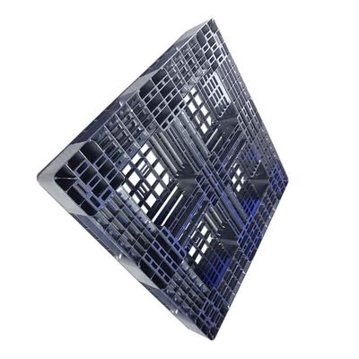 Industriële 1100 X 1100 Dynamische Lading van de Polyethyleen de Zwarte Kunststof Pallet 3T
