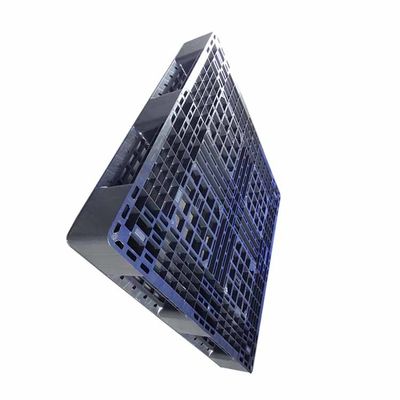 Industriële 1100 X 1100 Dynamische Lading van de Polyethyleen de Zwarte Kunststof Pallet 3T