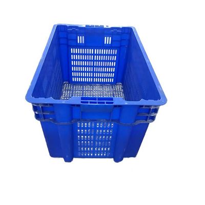 Blauwe 60*40cm de Kratten510x350 Binnengrootte van de Fruit Stapelbare Opslag