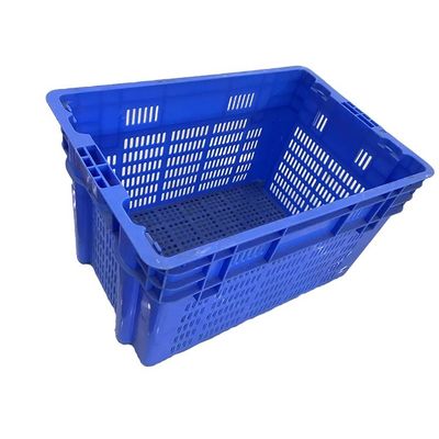 Blauwe 60*40cm de Kratten510x350 Binnengrootte van de Fruit Stapelbare Opslag