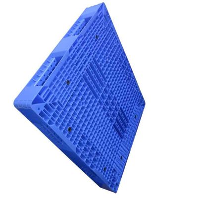 Het dubbel zag Op zwaar werk berekend HDPE Plastic Pallet16kg 1200X1000 Blauw onder ogen