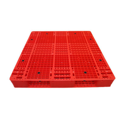 PE Hygiënische 1200x1200 Rode Stapelbare Plastic Pallet 6000Kg voor Pakhuis