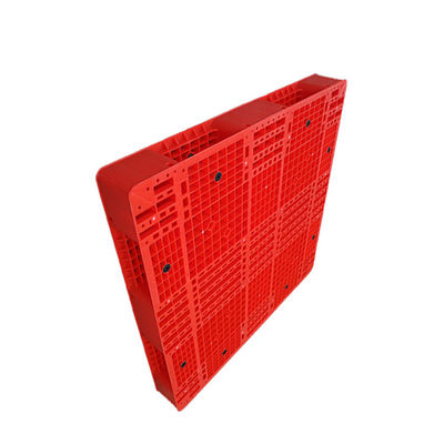PE Hygiënische 1200x1200 Rode Stapelbare Plastic Pallet 6000Kg voor Pakhuis