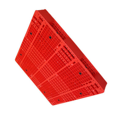 De rode Plastic 48X48-PE Dubbele Zijvorkheftruck van Pallet6000kg Statische Vier Manier