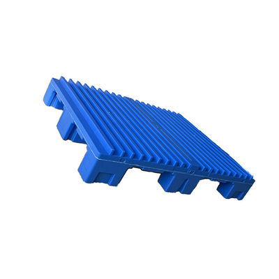Stapelbaar de Palletshdpe van 4000Kg Statisch Injectie Gevormd Plastic Blauw