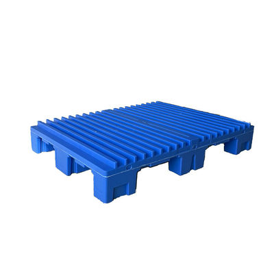 Stapelbaar de Palletshdpe van 4000Kg Statisch Injectie Gevormd Plastic Blauw
