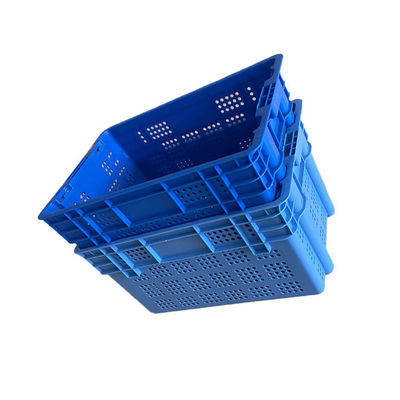 60X40 Stapelbaar polyethyleen Plastic Bewegend Krat Opnieuw te gebruiken 50Kg