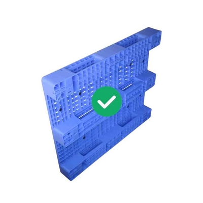 Ergonomische HDPE Plastic Pallet1300x1100 5000Kg Lading Comfortabele Behandeling