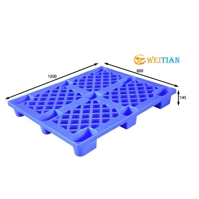 1200X800 de Pallet Hygiënische Maagdelijke HDPE van het dek Enige Gezicht Stapelbare Plastic Pallet