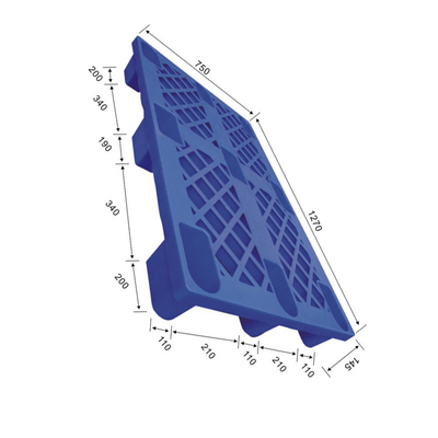 Ergonomisch HDPE van de Handvatten Hygiënisch Plastic Pallet Pakhuis 1270X750