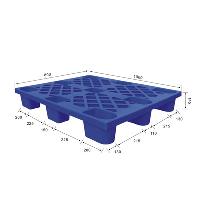 HDPE pp Industriële Plastic Pallets1000x800 Stroom door