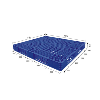 Rekupereerbare HDPE Nestable Plastic Palletspp FM 4000Kg Statisch voor Haven
