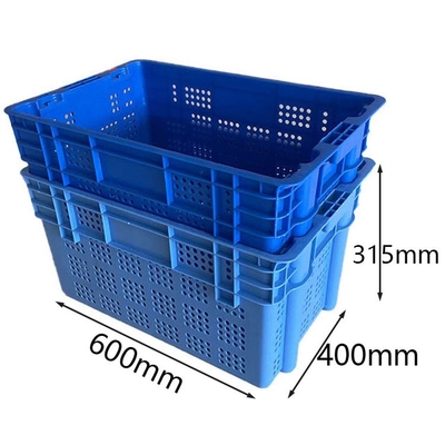 Nestable Plastic Kratten 600 de Dynamische Lading 50Kg van X400 voor Groentenfruit