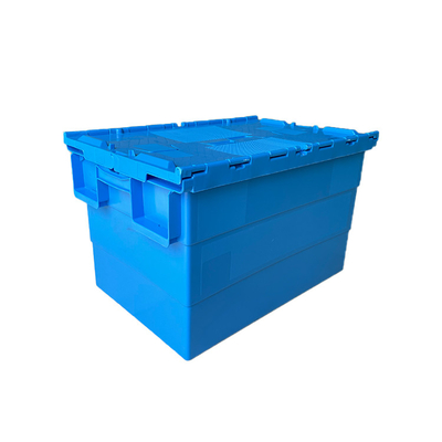 600x400x365mm Plastic Bewegende de Ladings50kg HDPE van het Doospakhuis Plastic Kratten