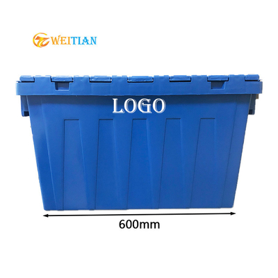 ISO9001 de plastic Logistische Dooshdpe Containers 60L In bijlage van de Dekseldistributie