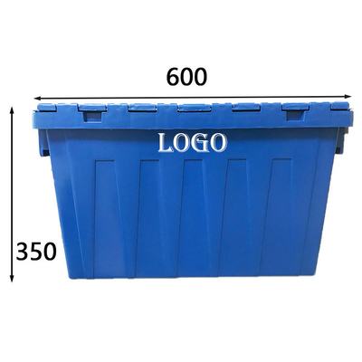 Nestable Grote Plastic Verschepende Dozenhdpe Blauwe Ladings50kg Opnieuw te gebruiken Bewegende Bakken