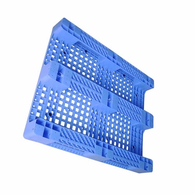 HDPE Blauwe Plastic de Pallets Duurzame Stevige Vlakte die van Rackable 1200x1000mm rekken