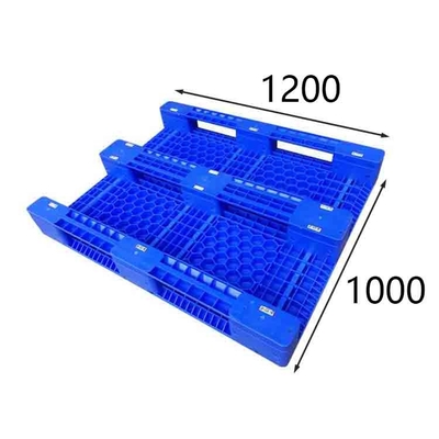 PE van de de Palleteconomie van het polypropyleen Dubbel Gezicht Blauw 1200 X 1000 voor Vorkheftruck