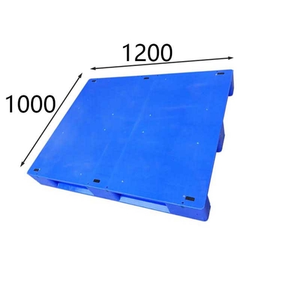 Versterkte Euro Plastic vlak Op zwaar werk berekend Pallets 1200 X 1000 Blauwe HDPE/PE